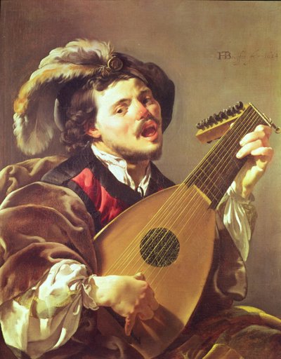 The Lute Player, 1624 by Hendrick ter Brugghen